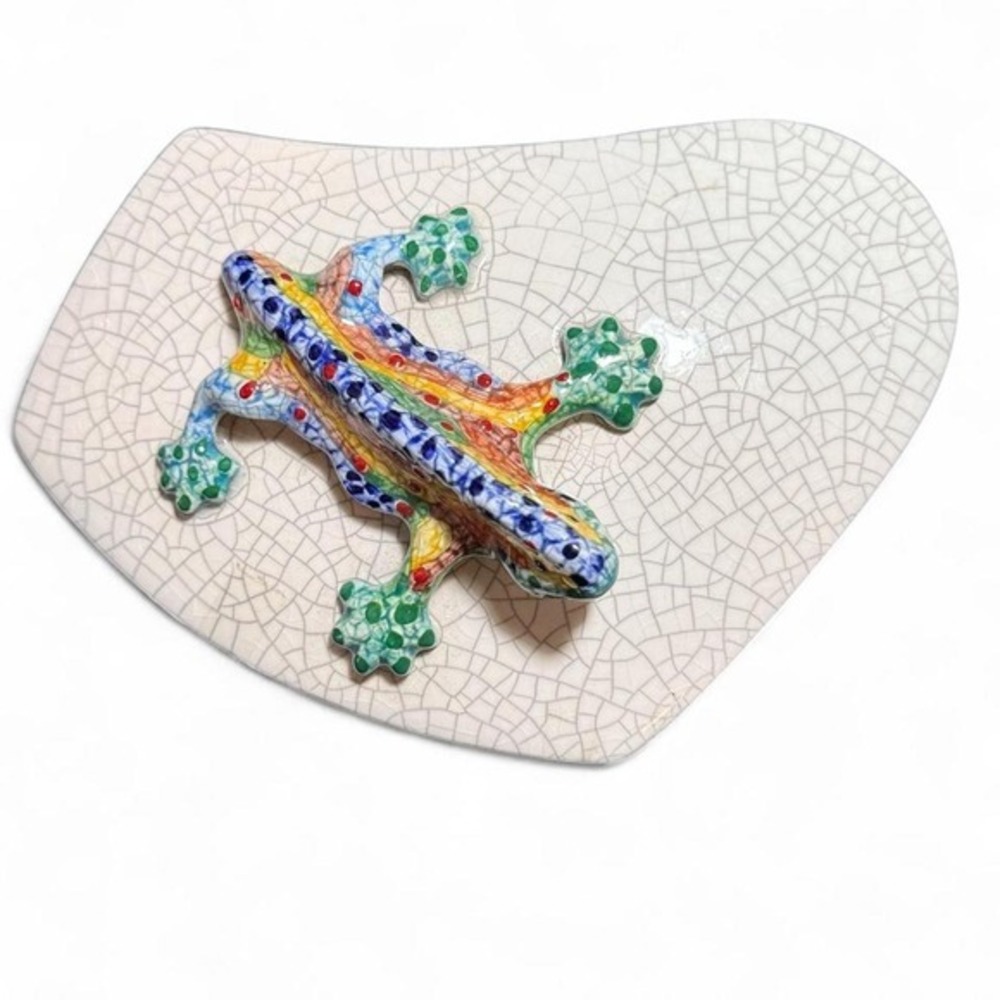 Gaudí Barcelona Ceràmica SOT Lizard Ceramic Trinket Box